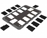 Компактный защитный футляр для флеш карт JJC MCH-MSD10GR (10x MicroSD) черный